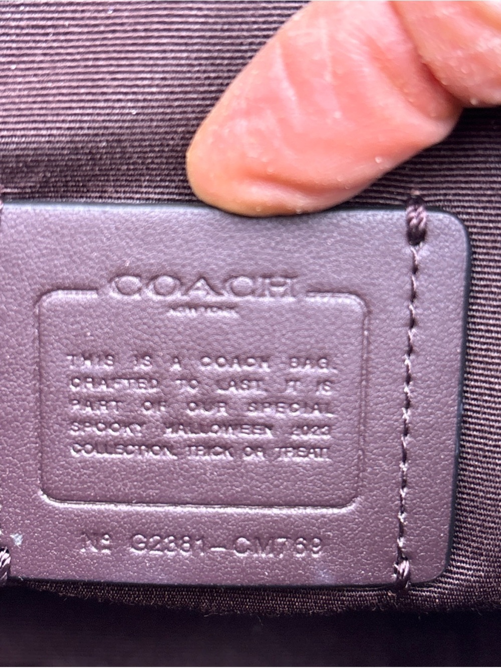 Coach Halloween Black Cat Canteen Crossbody Satchel - Picture 11 of 16